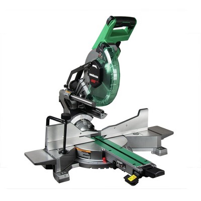 Metabo HPT C10FSHCTM 15 Amp Sliding Dual Bevel Compound 10 in. Corded Miter Saw with Laser Marker Manufacturer Refurbished