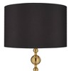 Possini Euro Design Summit Mid Century Modern 71" Tall Floor Lamp Warm Gold Matte Black Light Blaster Drum Shade for Living Room Bedroom - 3 of 4