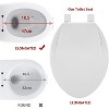 Toilet Seat Round,/Elongated Toilet Lid Soft-Slow Close, Heavy Duty Toilet Seat, Easy to Install, Universal Fit - 3 of 4