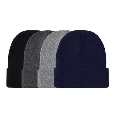 Qraftsy Mens Multiple Colors Solid Beanies - 6 Pack