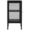 vidaXL Sideboard Black 15 in.x13.8 in.x27.6 in. Steel and Glass - 4 of 4
