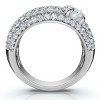 Pompeii3 1 1/2Ct Pave Kimberly Diamond Anniversary Ring 14k Gold or Platinum Lab Created - 2 of 4