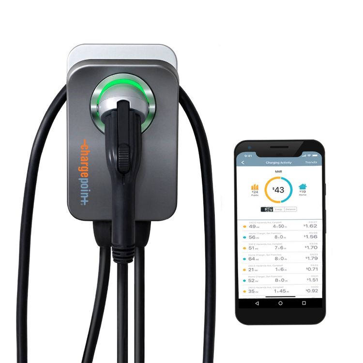ChargePoint Home Flex Level 2 EV Charger, Outlet 240V EV Charge Station, Electric Vehicle Charging Equipment Compatible with All EV Models (2 Pack), 2 of 6