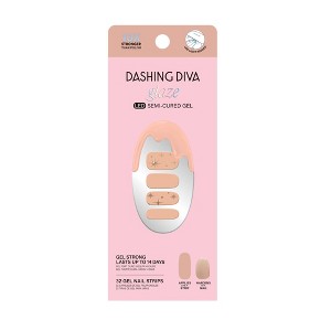 Dashing Diva Glaze Semi-Cured Gel Nail Polish Strips - 32ct - 1 of 4