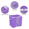 Unique Bargains Storage Bag Comforters Bags Foldable Containers with Handle & Zipper - 4 of 4