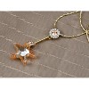 Anna-Kaci Women's Curved Teardrop Crystal Pendant Necklace, Elegant Design with Adjustable Chain, Perfect for Special Occasions - Tear Drop - 3 of 4