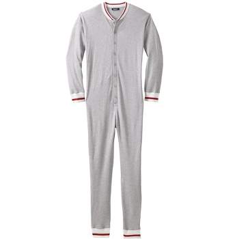 KingSize Men's Big & Tall Tall Waffle Thermal Union Suit Pajamas