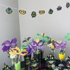 Big Dot of Happiness Colorful Mardi Gras Mask - DIY Shaped Masquerade Party Cut-Outs - 24 Count - 2 of 4