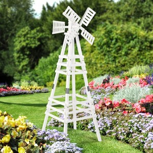 VINGLI Outdoor Yard Windmill, Wooden Wind Spinner for Garden Yard Lawn Patio Decoration, Medium - 1 of 4