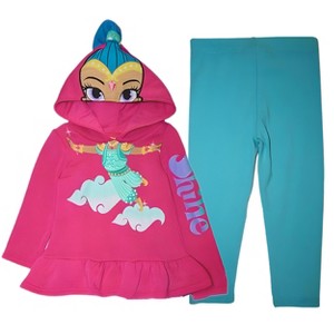 Shimmer and Shine Little Girls' Toddler Costume Hooded Legging Set - 1 of 3