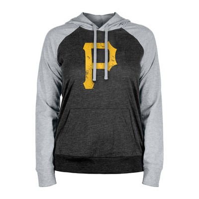 MLB Pittsburgh Pirates Women's Lightweight Bi-Blend Hooded Sweatshirt