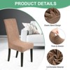 Unique Bargains Waterproof Jacquard Elastic Band Durable Dining Chair Slipcovers - 2 of 4