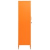 VidaXL Locker Cabinet Orange 13.8 in.x18.1 in.x70.9 in. Steel - 4 of 4