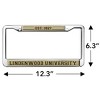 Lindenwood University School Logo Full Size Standard License Plate Metal Frame - 4 of 4