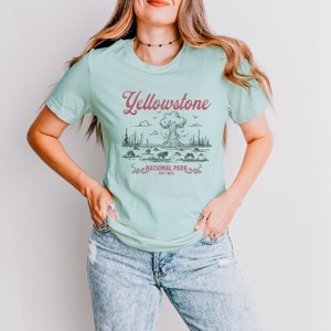 Simply Sage Market Yellowstone National Park EST. 1872 Short Sleeve Tee - 1 of 4