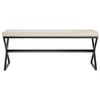 Harper Metal Bench with Boucle Upholstered Cushion - 4 of 4