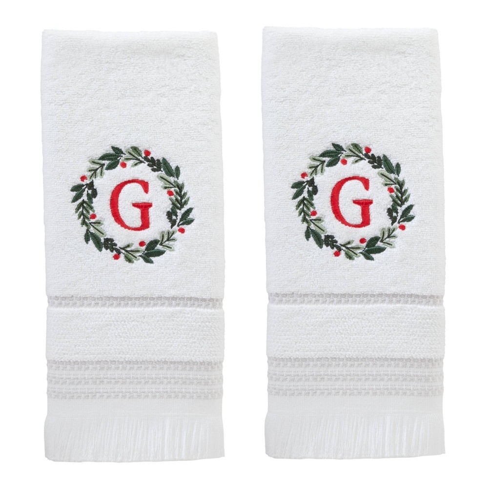 Photos - Towel SKL Home 2pk Wreath Monogram Hand  "G"