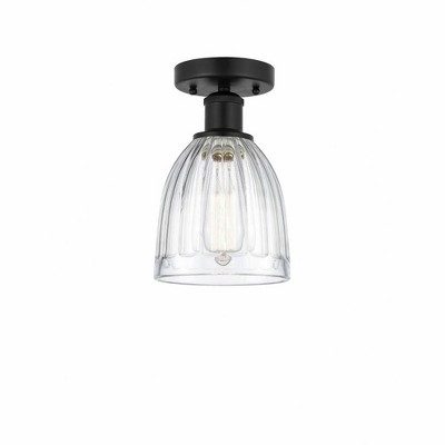 Brookfield - 1 Light Semi-Flush Mount In Industrial Style-9.75 Inches Tall and 5.75 Inches Wide