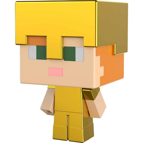 Minecraft Mob Head Minis Gold Armor Alex Figure