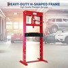 20 Ton/6-Ton Hydraulic Shop Press,Heavy Duty Benchtop Hydraulic Press with 2 Press Plates, H-Frame Pneumatic Shop Press Adjustable Height for Garage - 2 of 4