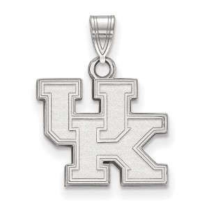 Black Bow Jewelry 10k White Gold Kentucky Wildcats NCAA Small Pendant - 1 of 3