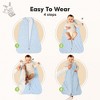 2-Pack Snooze Baby Sleep Sacks, Organic Cotton Wearable Blanket, Soft  Toddler Sleeping Bag, Smooth Zipper - 3 of 4