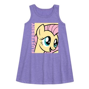 - My Little Pony - Fluttershy Graphic Sleeveless Aline Dress - 1 of 3