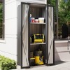 Ridstar 69.9 in. H Outdoor Freestanding Waterproof Storage Cabinet with Shelves-Gray - 2 of 4