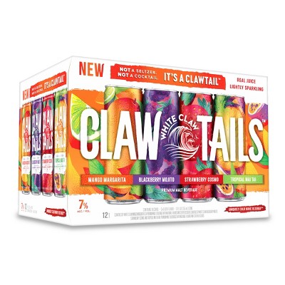 White Claw Hard Seltzer Clawtails Variety Flavored Alcoholic Beverages - 12pk/12 fl oz Cans