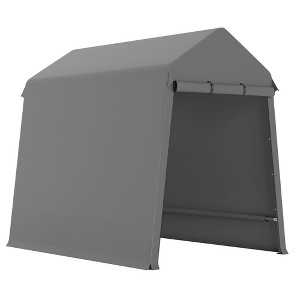 Outdoor Storage Tent, Storage Shelter Shed, Waterproof Carport for ATVs, Bicycles, Motorcycles, Gardening Tools - 1 of 4