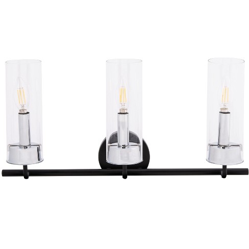 Remery Vanity Sconce - Matte Black/Chrome - Safavieh - image 1 of 3