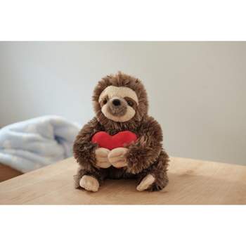 Bearington Lil' Simon Love Plush Sloth Stuffed Animal Holding a Heart - Great Gift for Birthdays, Holidays and Other Special Occasions, 6.5 Inches