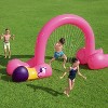 Bestway H2OGO! Jumbo Pink Flamingo Inflatable Outside Water Sprinkler Arch for Kids with Built-In Water Chambers for Stability - 2 of 4