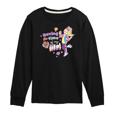 JoJo Siwa Time Of My Life Long Sleeve Graphic T-Shirt - Black - 5T