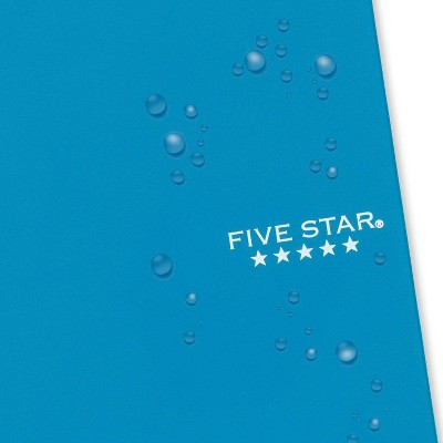 Five Star 80pg 2 Subject College Ruled Notebook 9.5&#34;x6&#34;_4