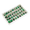 Craftoutlet.Com 0.5 Inch Tiny Glass Ball Ornament Set Christmas Tree Ornament Sets - 3 of 3