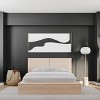 Nexera Queen James Platform Bed Natural Blonde: Engineered Oak Finish, Minimalist Design, No Box Spring Needed - 4 of 4