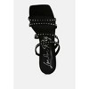 Face Me Studded Spool Heel Multi Strap Sandals - 4 of 4