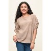 WEST K Women's Cora Dolman Sleeve Crochet-Inspired Blouse - 4 of 4