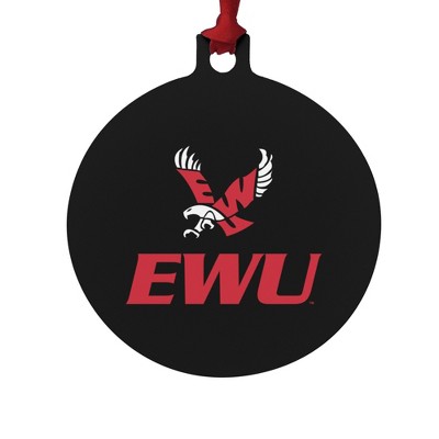 Eastern Washington University Secondary Aluminum Holiday Christmas Tree Ornament