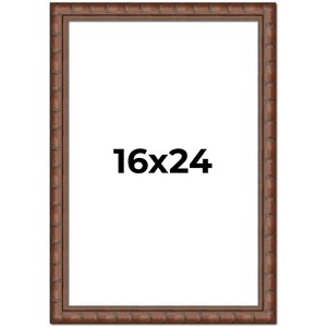 PosterPalooza | 16x24 Modern Bamboo Picture Frame, UV Acrylic, 5 Finishes - 1 of 4