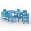 Hyleory HDPE Outdoor Dining Set, 7-Piece Patio Table and Chairs Set, Weather-Resistant Dining Furniture for Garden, Deck, or Patio - 2 of 4
