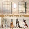 Angel Sar Dog Playpen, 8 Panels Metal Play Pen with Door, 39.37" Height Dog Fence Outdoor for Yard, Anti-Rust Pet Playpen Indoor & Outdoor - 3 of 4