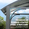Mondawe 8x5FT Arc Roof, Grill Canopy for Outdoor Grill With Double Galvanized Steel Roof and 2 Side Shelves, BBQ Gazebo Grill Tent - 4 of 4