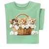 Collections Etc Spring Kitten Basket Short Sleeve Graphic T-Shirt - 4 of 4