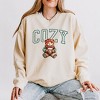 Simply Sage Market Women's Lightweight Garment Dyed Graphic Sweatshirt Cozy Bear - 2 of 4
