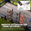VEVOR Trimmer Rack, 3 Place Weeder Trimmer Rack, Trim Holder Trailer Rack with Zinc Alloy Password Lock, Black - 4 of 4