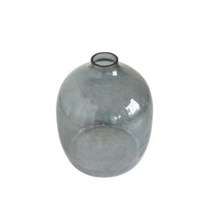 Slickblue Hammered Glass Vase, Handblown Decorative Centerpiece for Floral Arrangements or Display, 3 Color Options - 1 of 4
