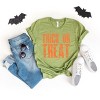 Trick or Treat Block Distressed - Women's Short Sleeve Graphic T-Shirt - 3 of 4