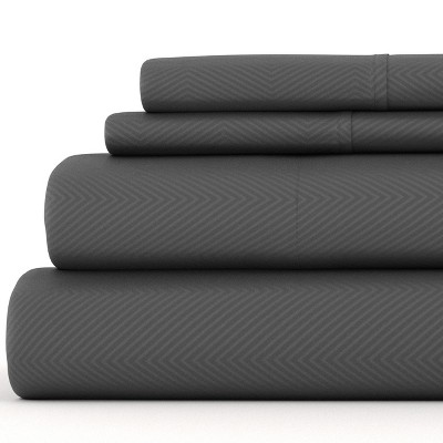 Luxe Embossed 4 Piece Sheet Set - Ultra Soft, Easy Care - Becky Cameron